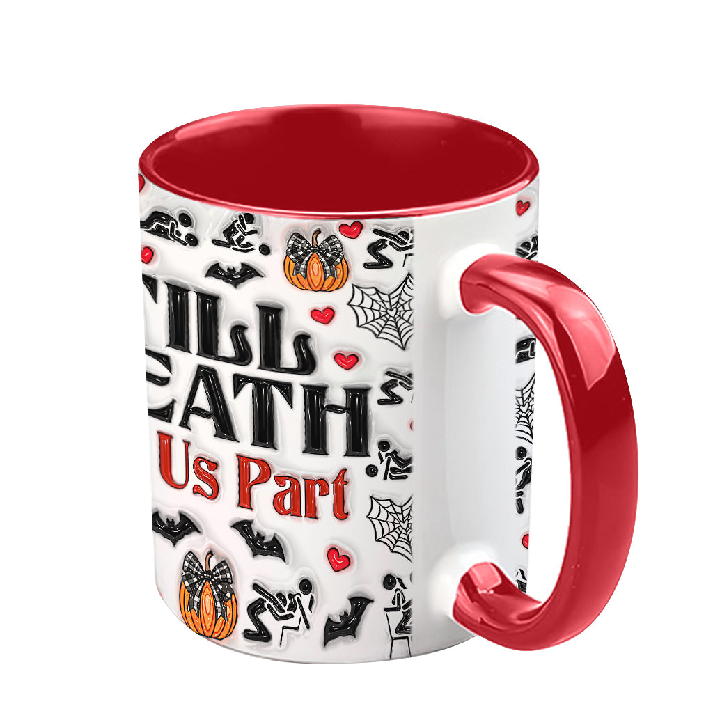 Till Death Do Us Part - Personalized Couple Accent Mug