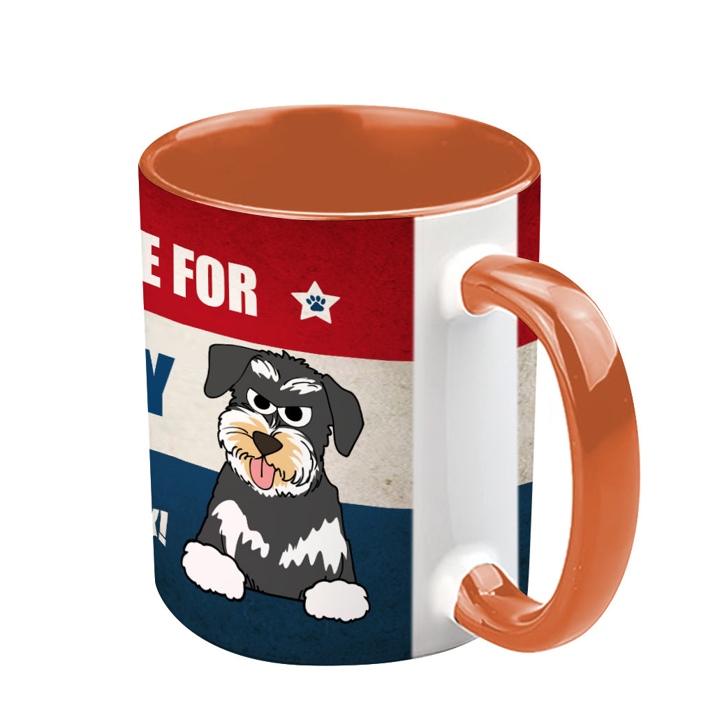 Vote For My Fur Baby - Personalized Dog Accent Mug