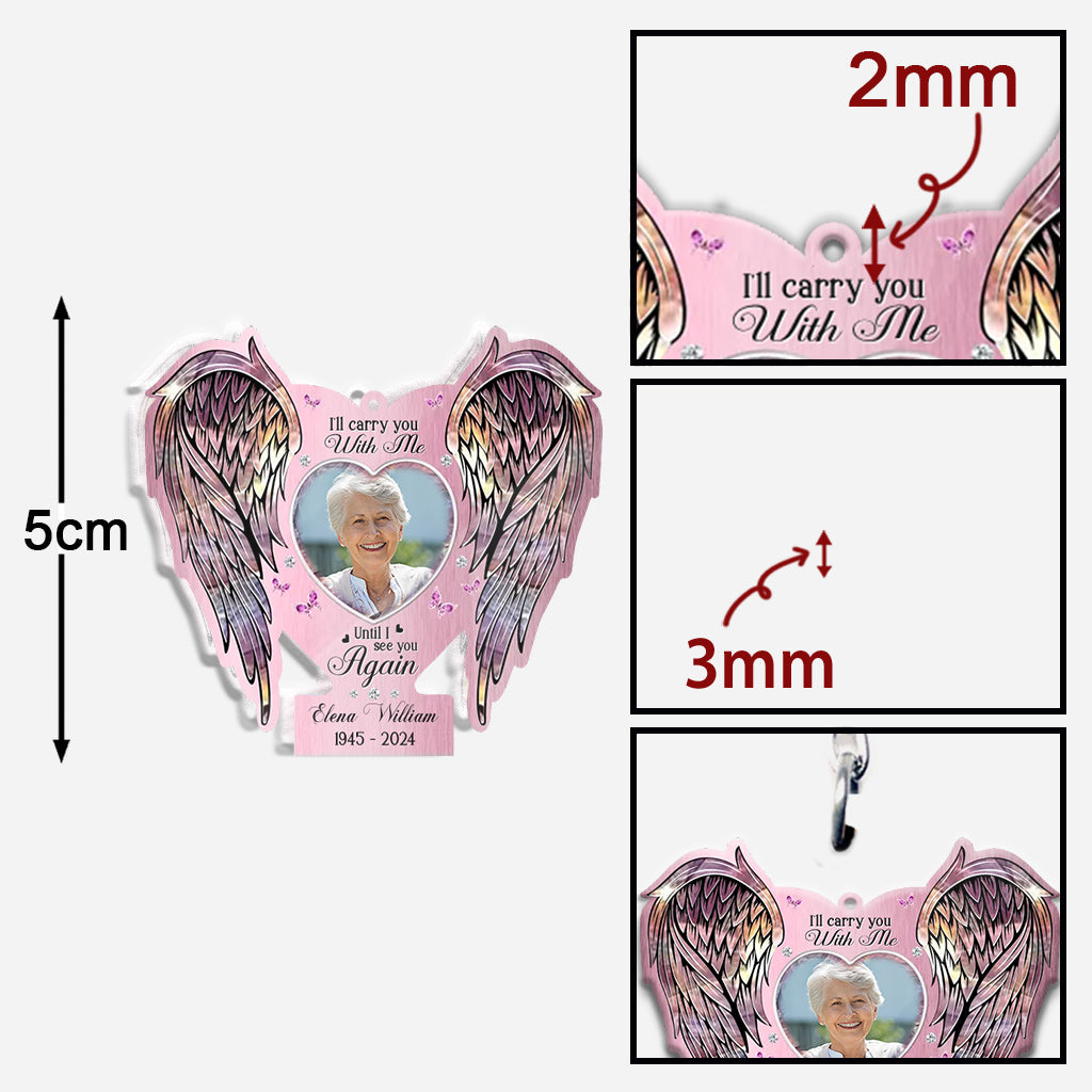 Gedenkflügel Deine Flügel waren bereit, aber mein Herz nicht – Personalisierter Gedenk-Schlüsselanhänger