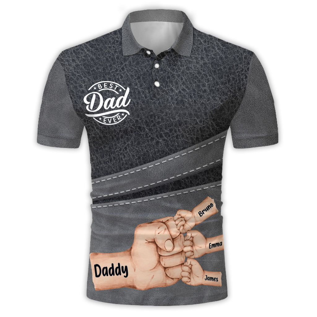 Der beste Papa aller Zeiten – personalisiertes Poloshirt für Väter