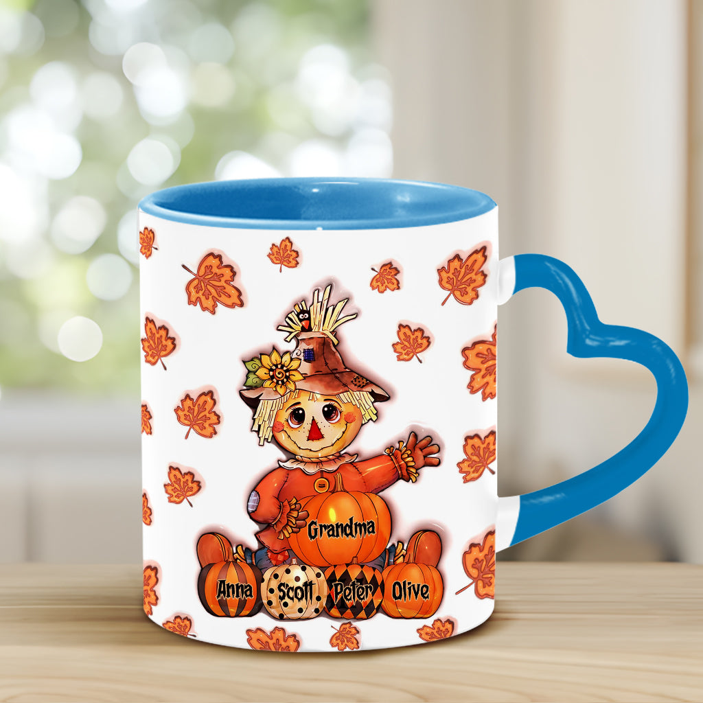 Oma Herbst - Personalisierte Oma Herzgriff-Tasse