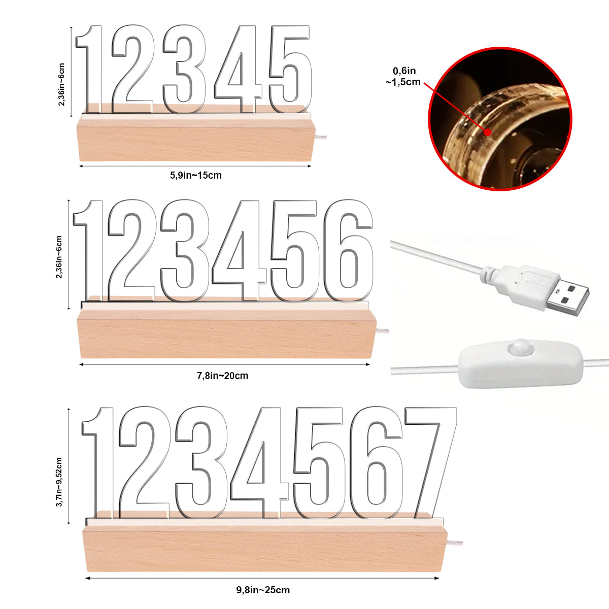 Omas Garten – Personalisierte LED-Nachtleuchte für Oma