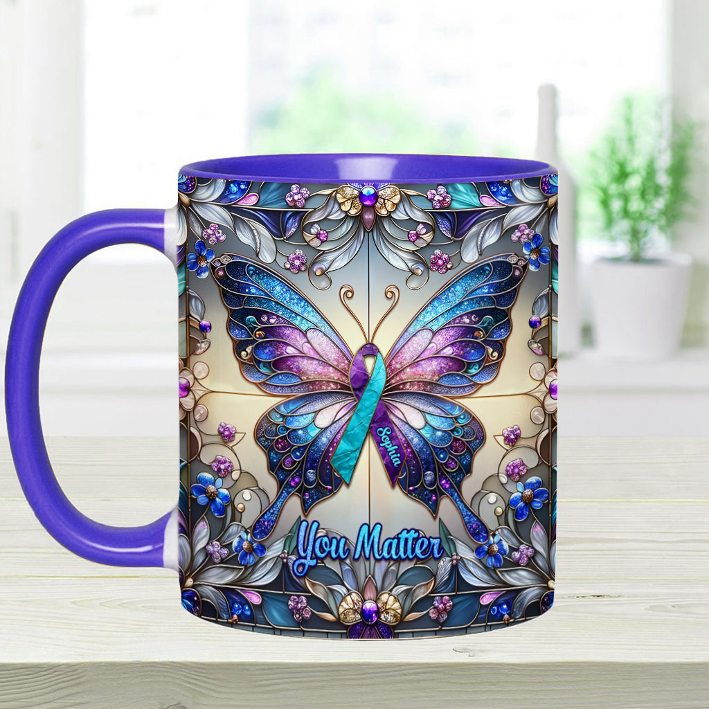 Du bist wichtig – Personalisierte Tasse mit Akzent zur Suizidprävention