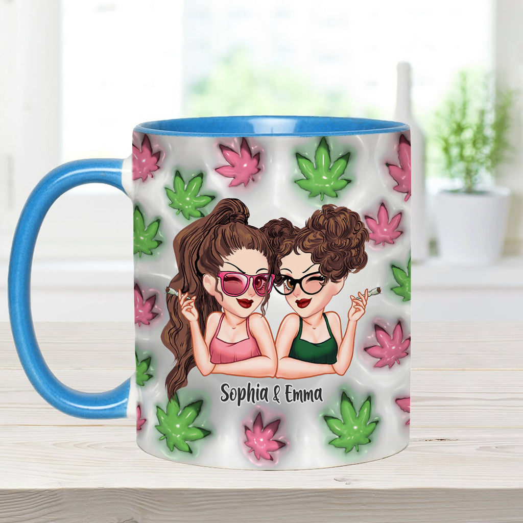 Best Buds Forever - Personalized Weed Accent Mug