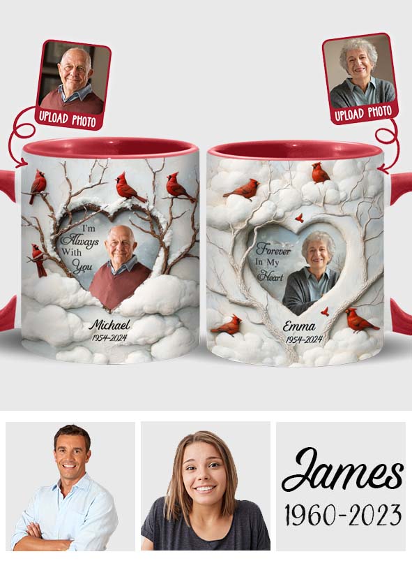 Ich bin immer bei dir – personalisierte Gedenktasse