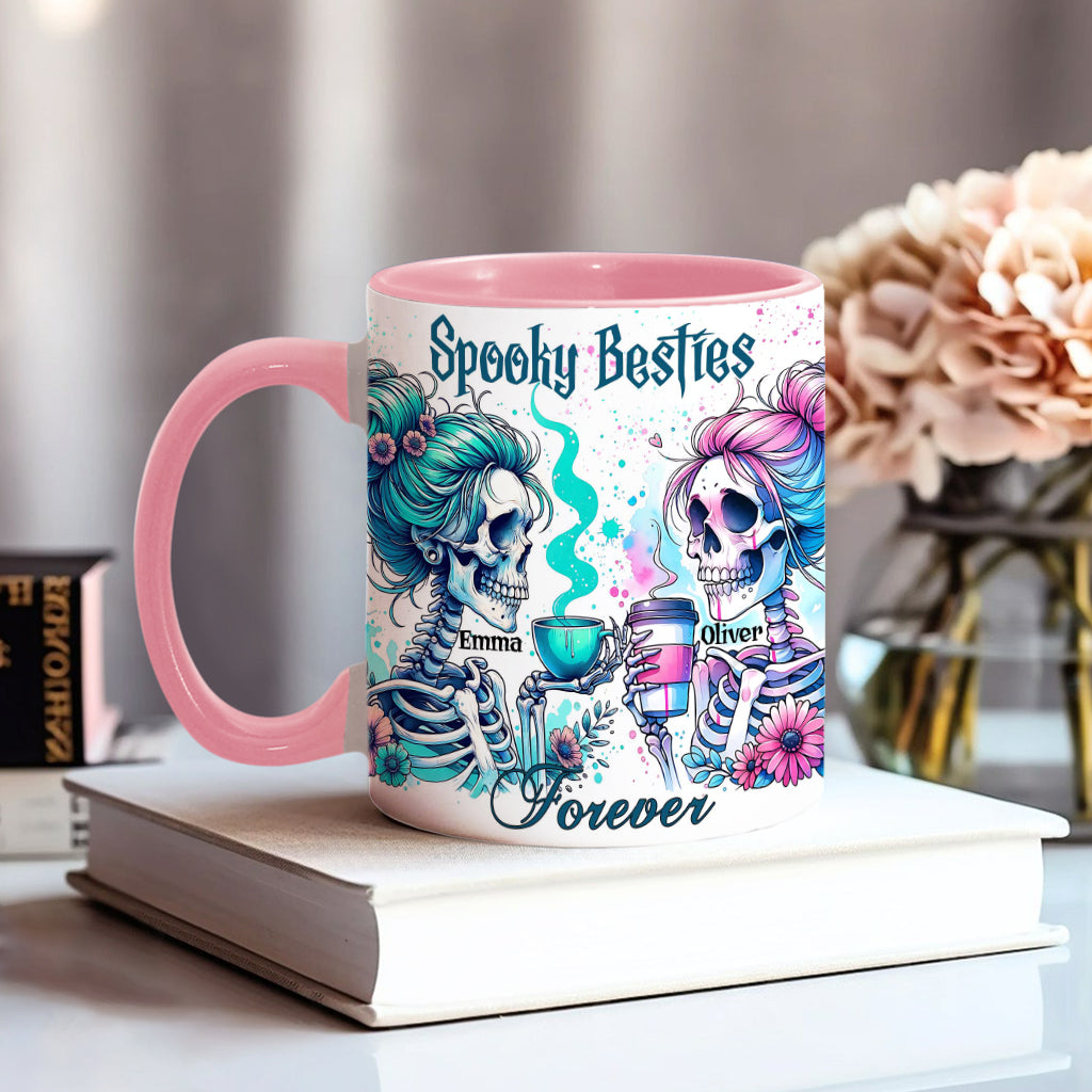 Spooky Besties Forever - Personalized Bestie Accent Mug