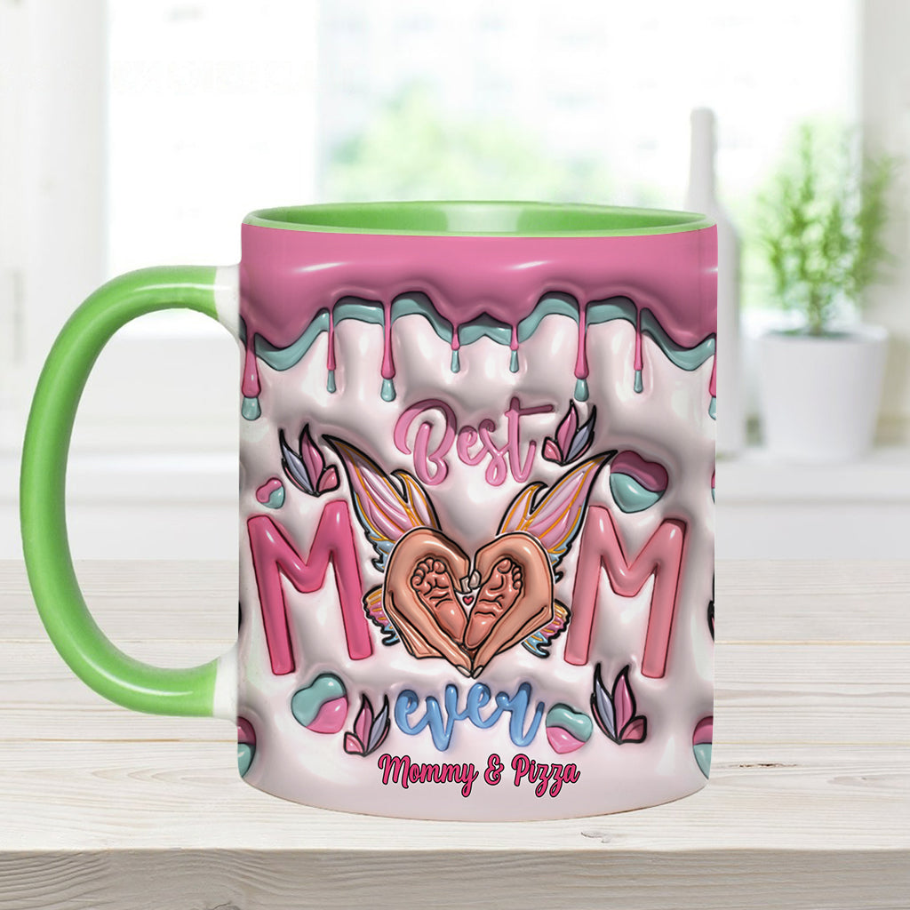 Beste Mama aller Zeiten – Schmetterlingsverwandlung – Personalisierte Tasse mit Muttermotiv