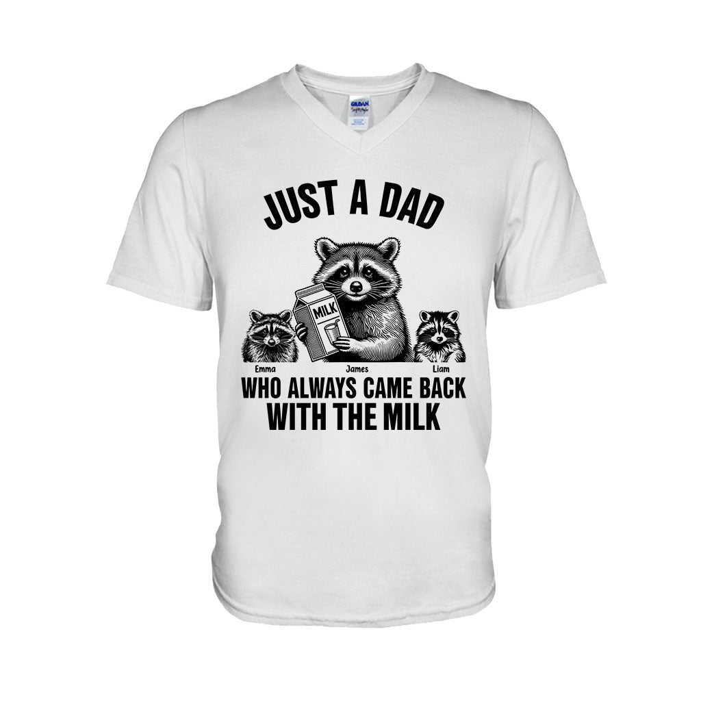 Just A Dad Who Always Came Back With The Milk - Personalized Father T-shirt And Hoodie