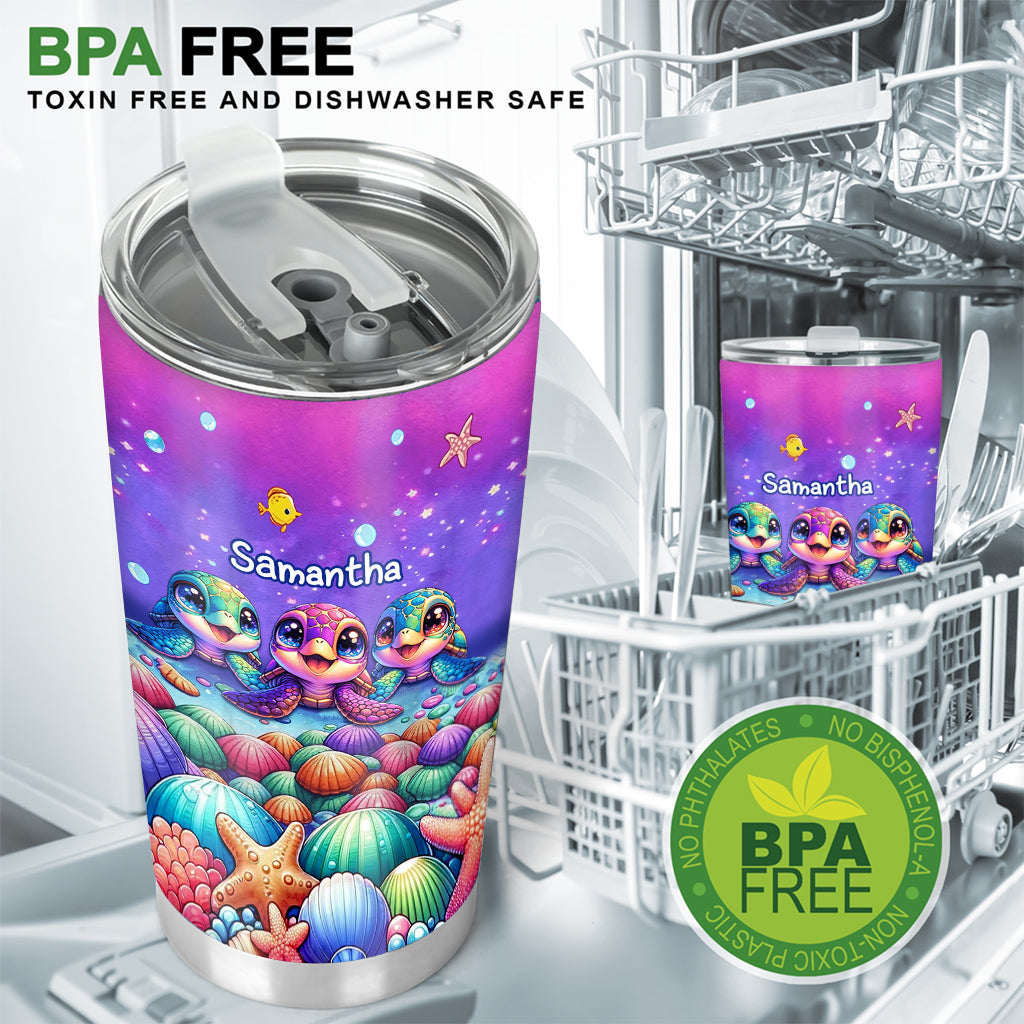 Just A Girl Who Loves Turtles - Personalized Turtle Tumbler