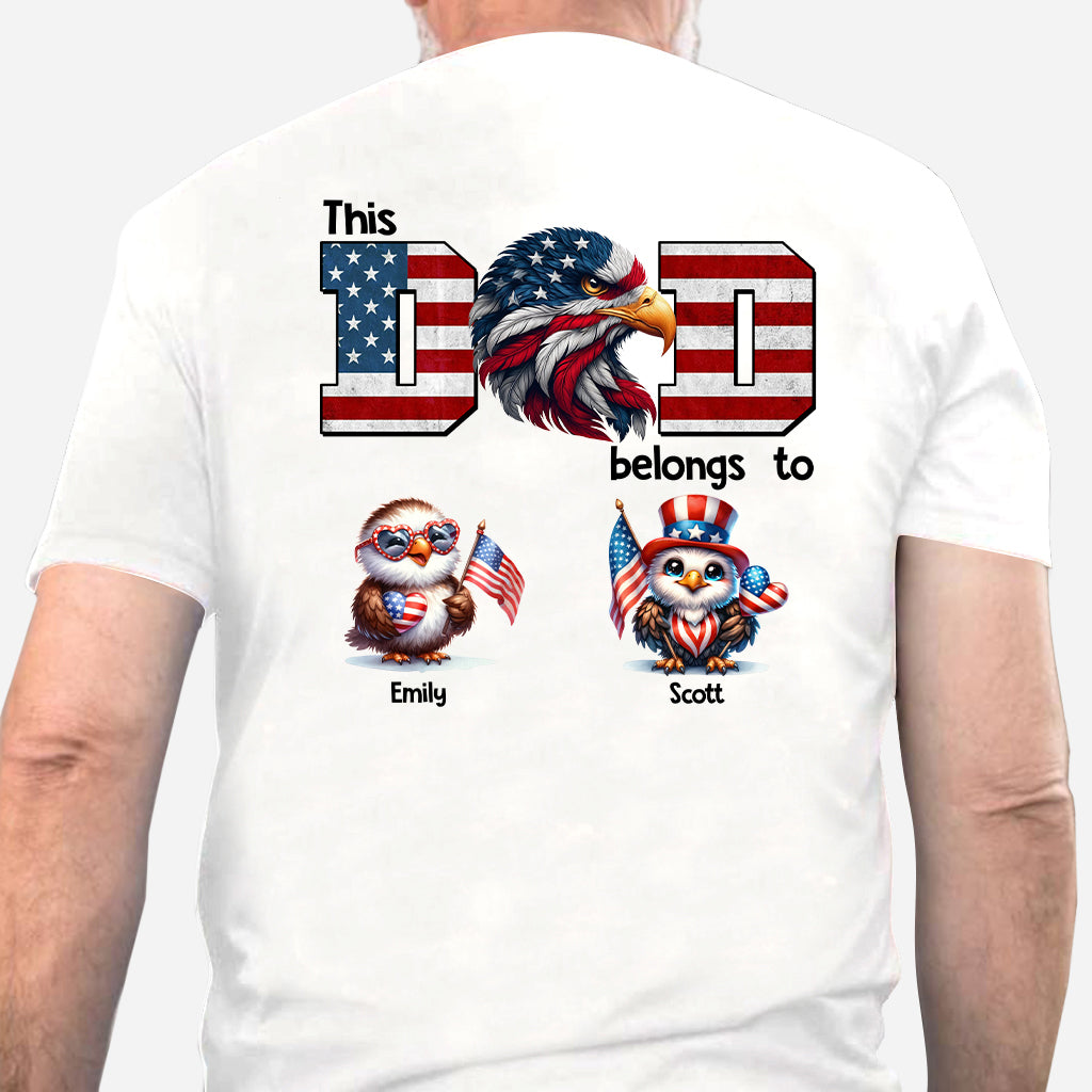 Adler-Papa – Personalisiertes Vater-T-Shirt und Hoodie