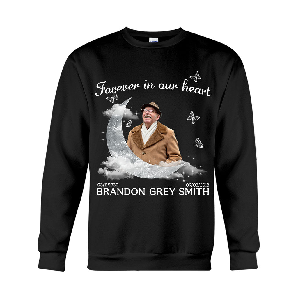 Forever In Our Heart - Personalized Memorial T-shirt And Hoodie
