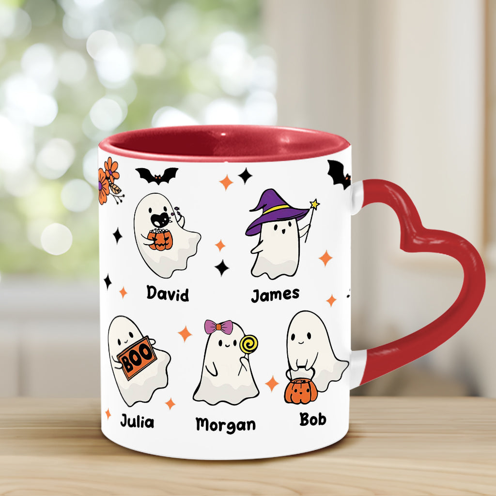 Nana's Boo Crew – Personalisierte Tasse mit Herzgriff für Oma