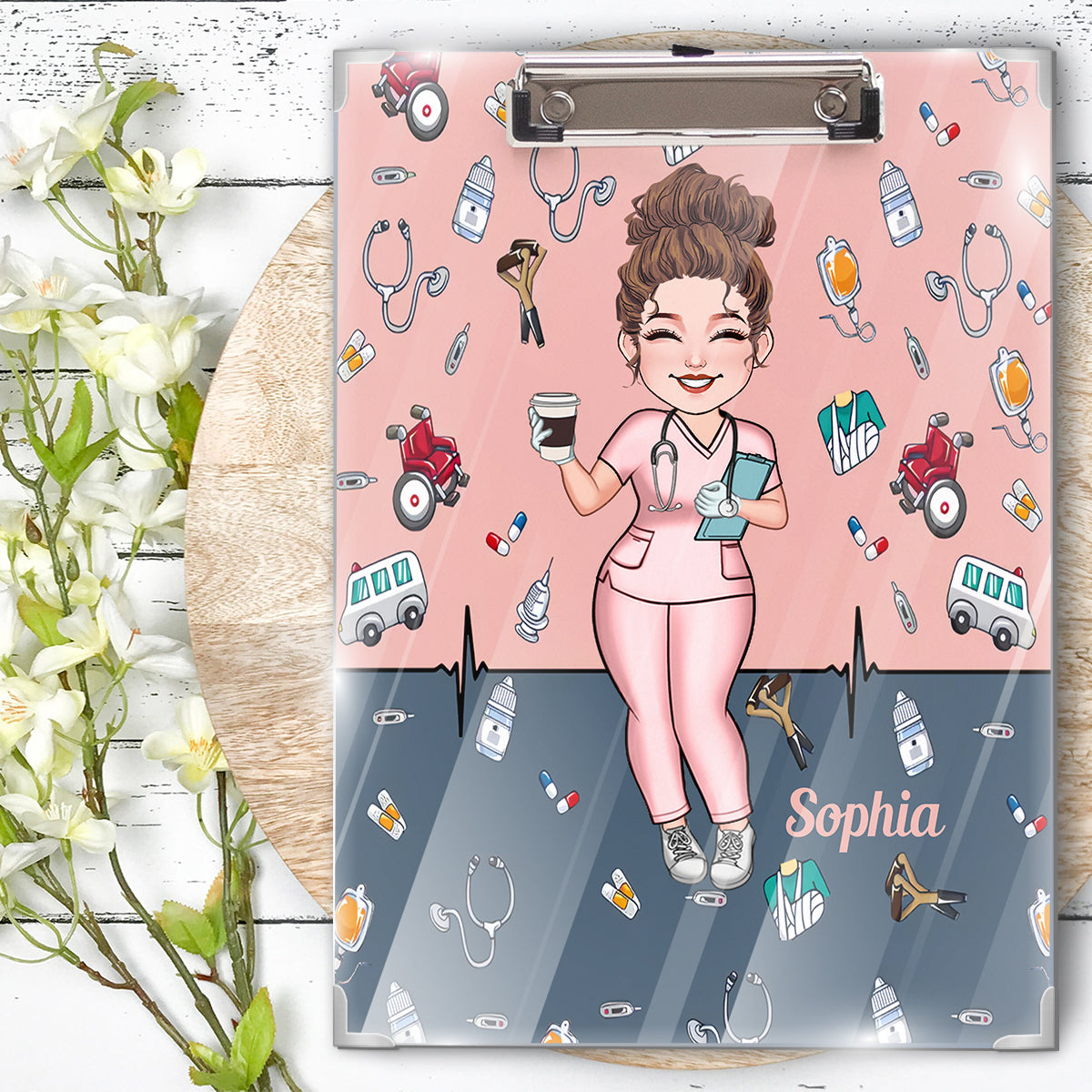 It’s A Beautiful Day To Save Lives - Personalized Nurse Clipboard