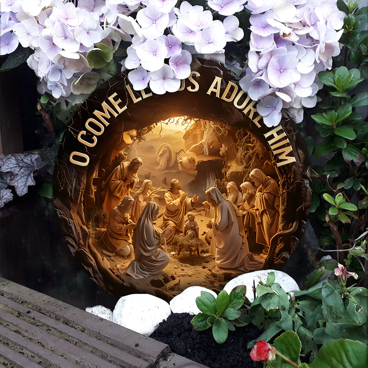 Halleluja – Personalisierter christlicher runder Stein