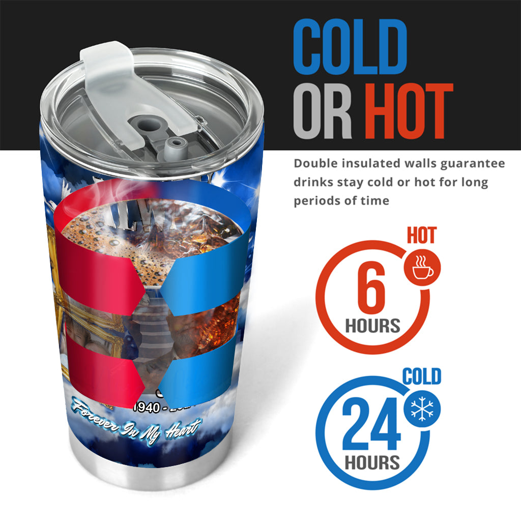 Immer in meinen Gedanken, für immer in meinem Herzen – personalisierter Gedenkbecher