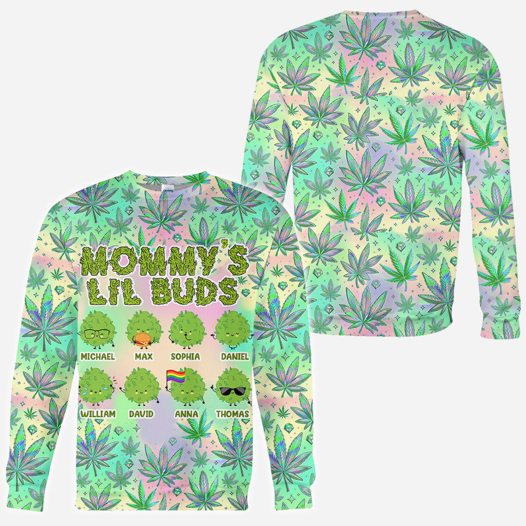 Mommy's Little Buds Dopest Mom Ever - Personalisiertes Weed-Shirt