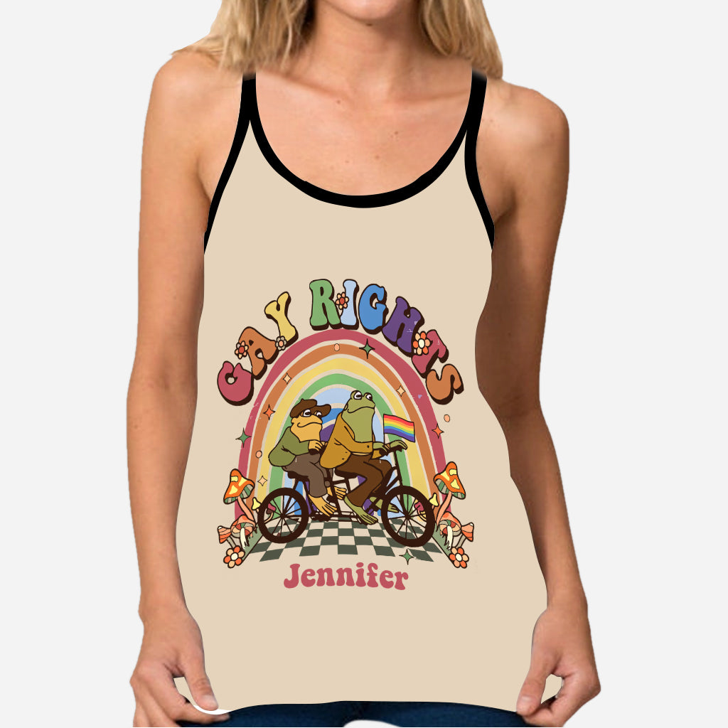 Gay Right - Personalized LGBT Support Cross Tank Top