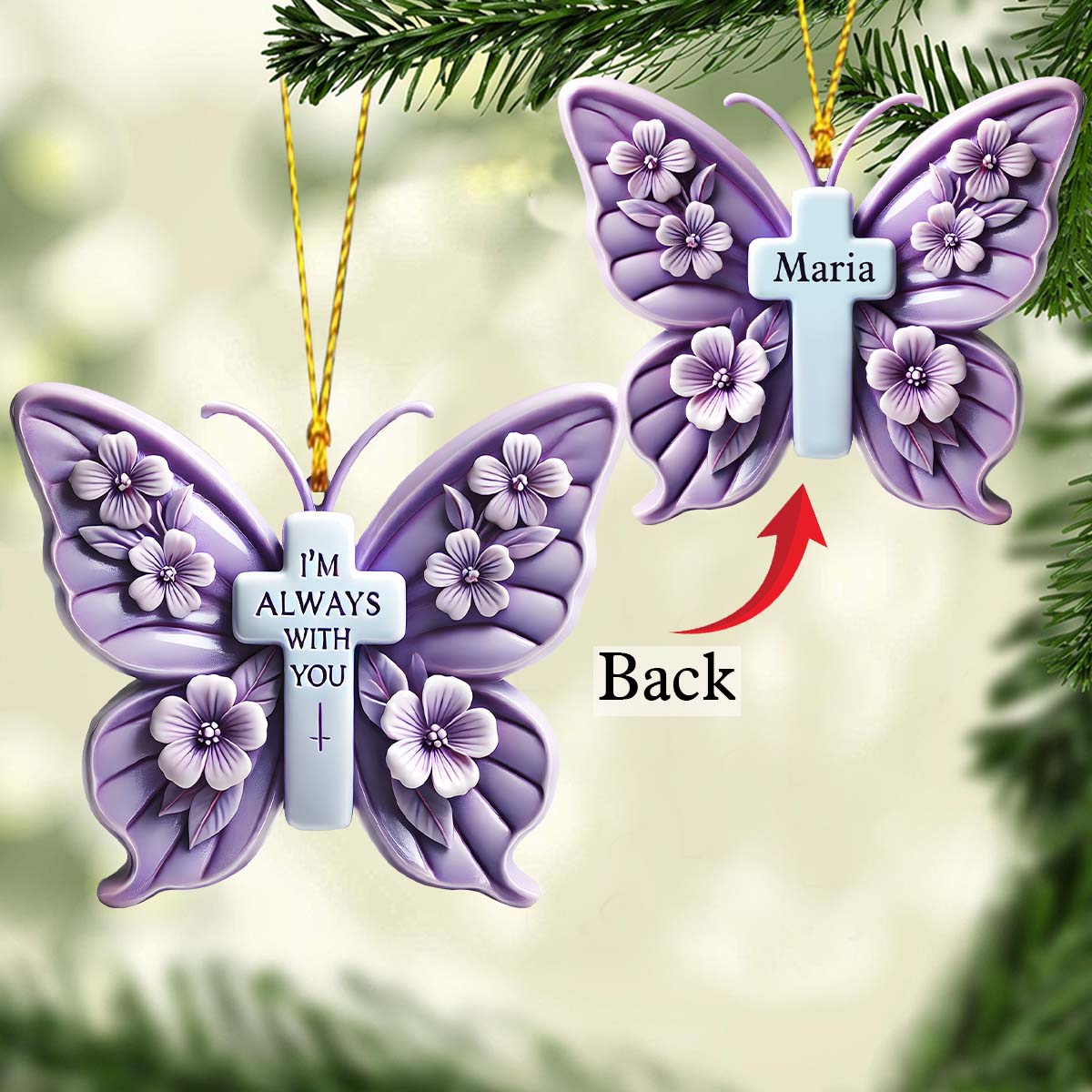 I'm Always With You - Personalized Memorial Ornament