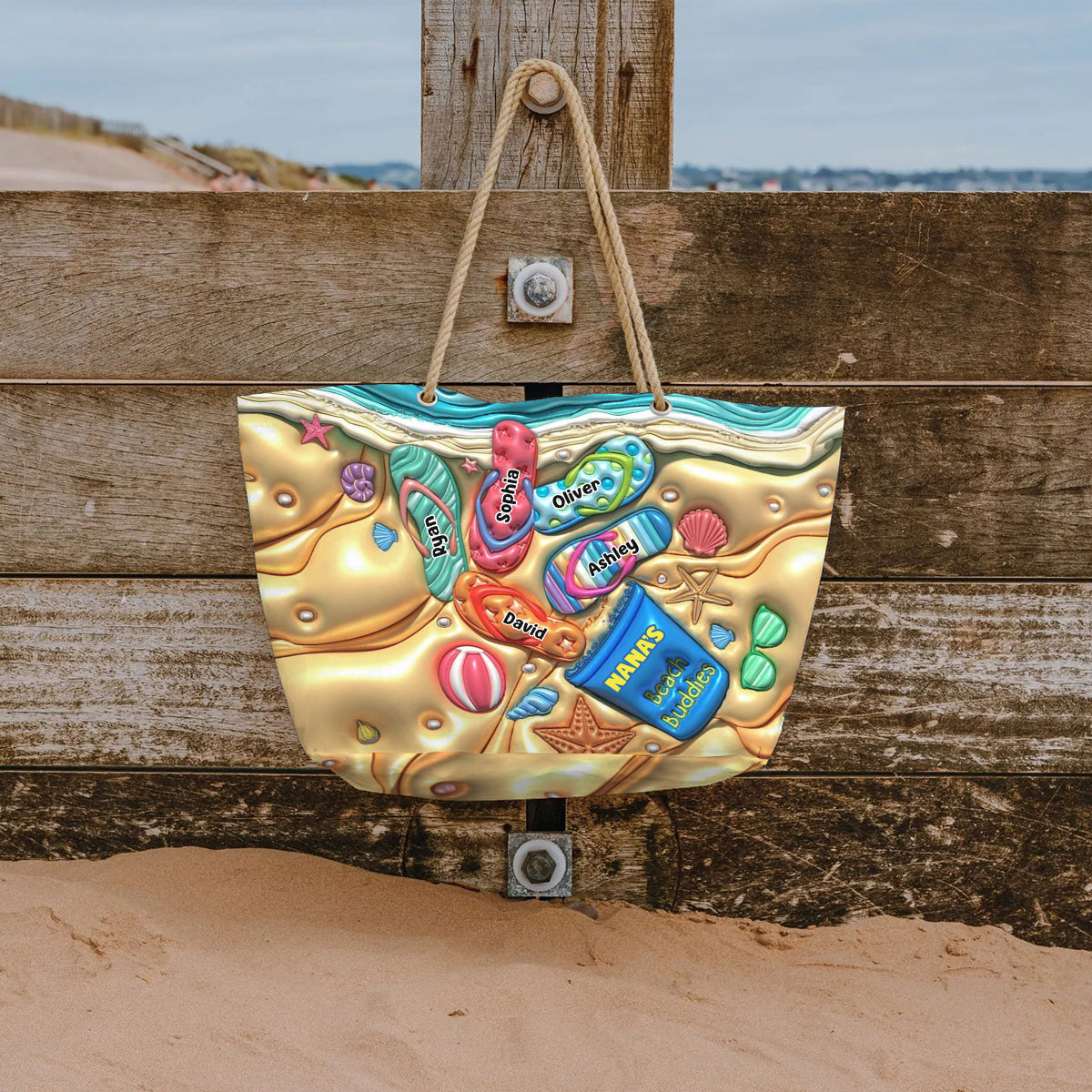 Nana's Beach Buddies – Personalisierte Strandtasche für Oma