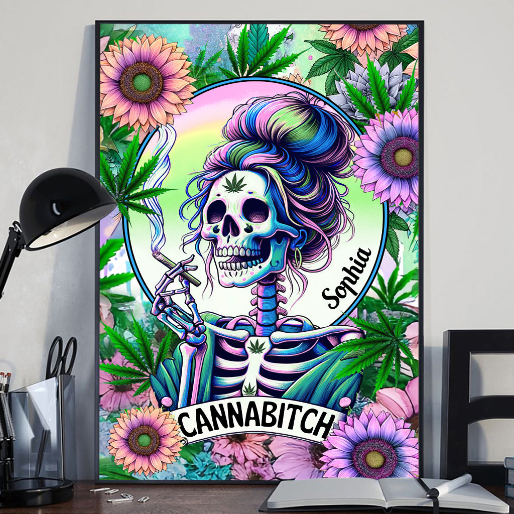 Cannabitch - Personalized Weed Canvas And Poster