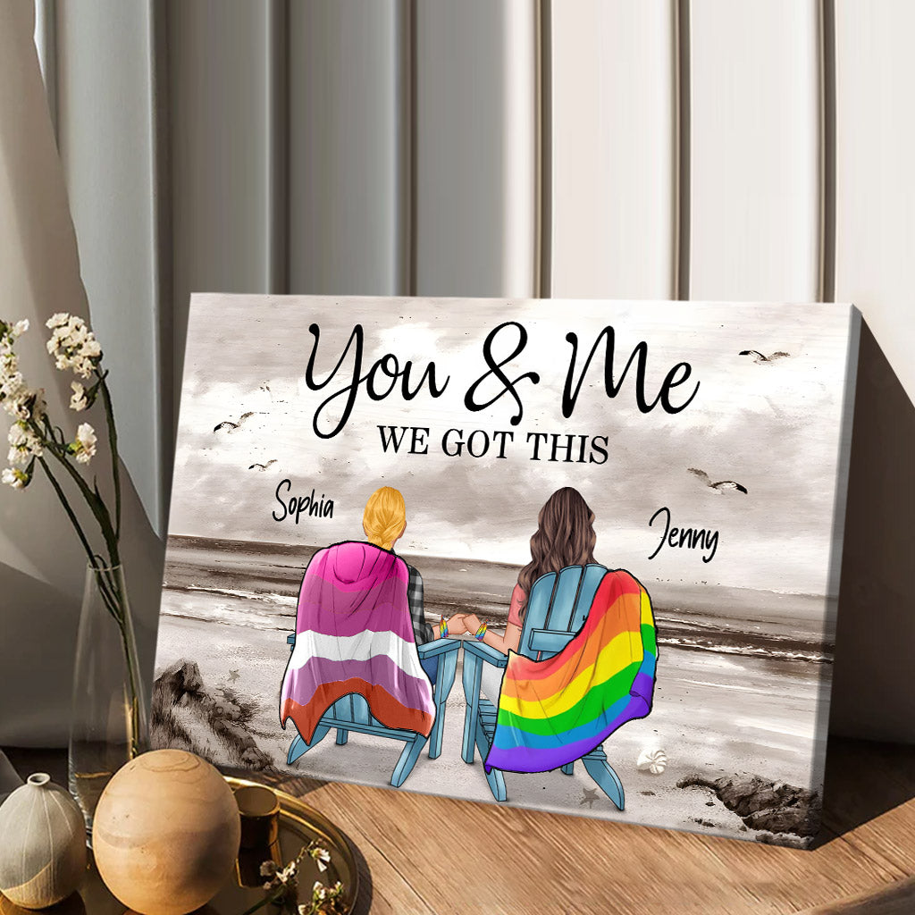 Wir schaffen das – Personalisierte Leinwand und Poster zur Unterstützung der LGBTQ+-Community