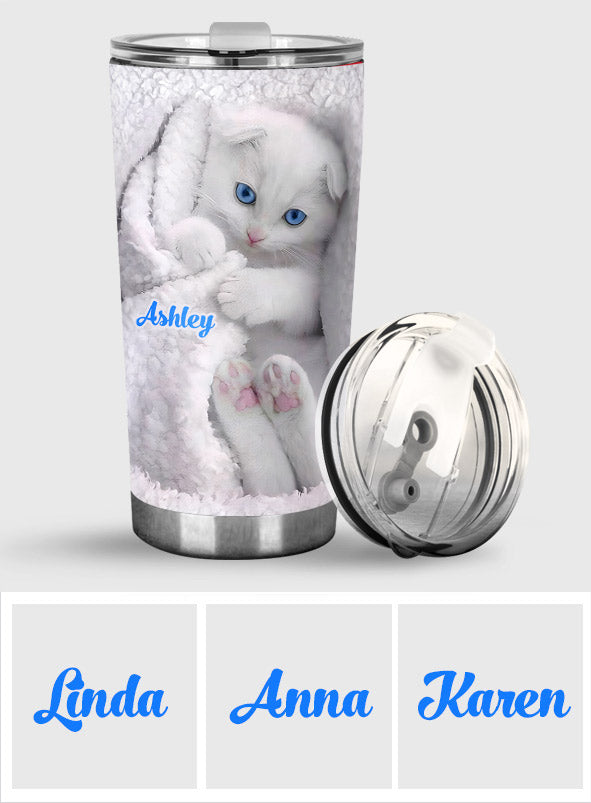 Happy Kitty – Personalisierter Katzenbecher