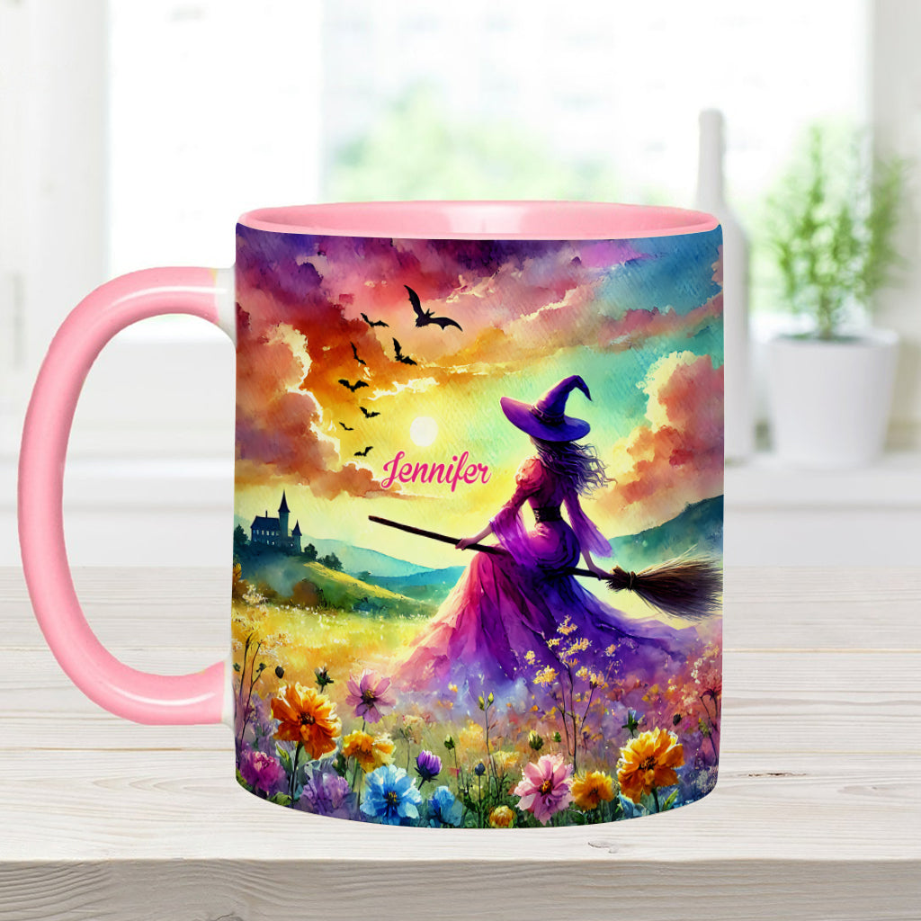 Wunderschöne Hexe – Personalisierte Tasse mit Hexenmotiv