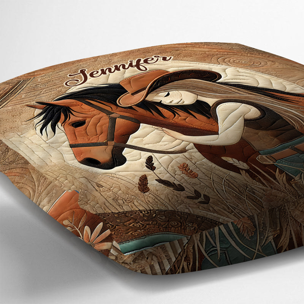 Pferdeliebhaber – Personalisiertes Pferde-Dekokissen