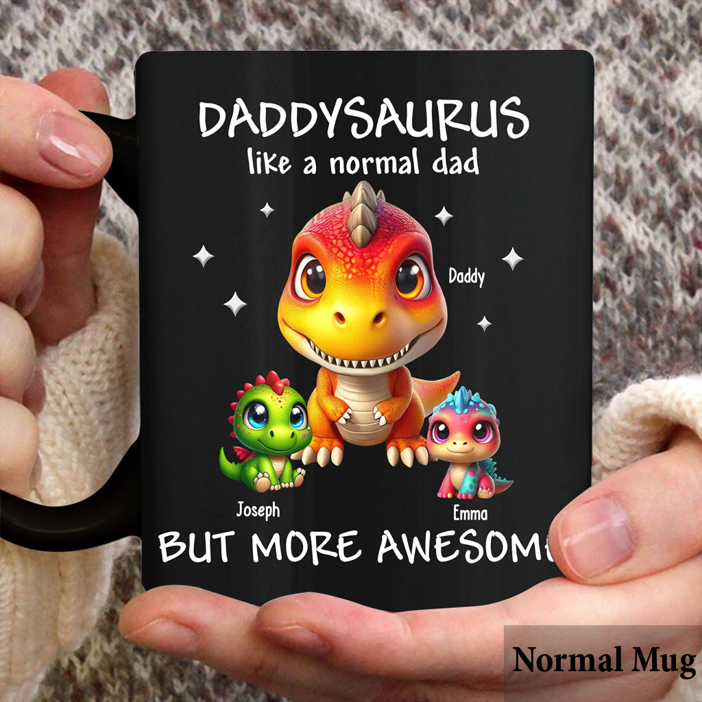 Daddysaurus Grandpasaurus 3D-Dinosaurier - Personalisierte Vatertasse
