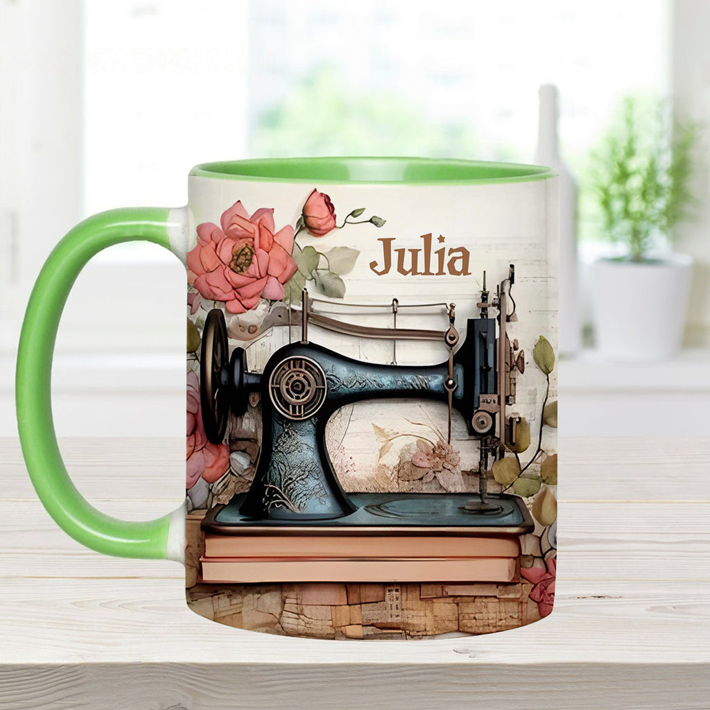 Sewing Machine - Personalized Sewing Accent Mug