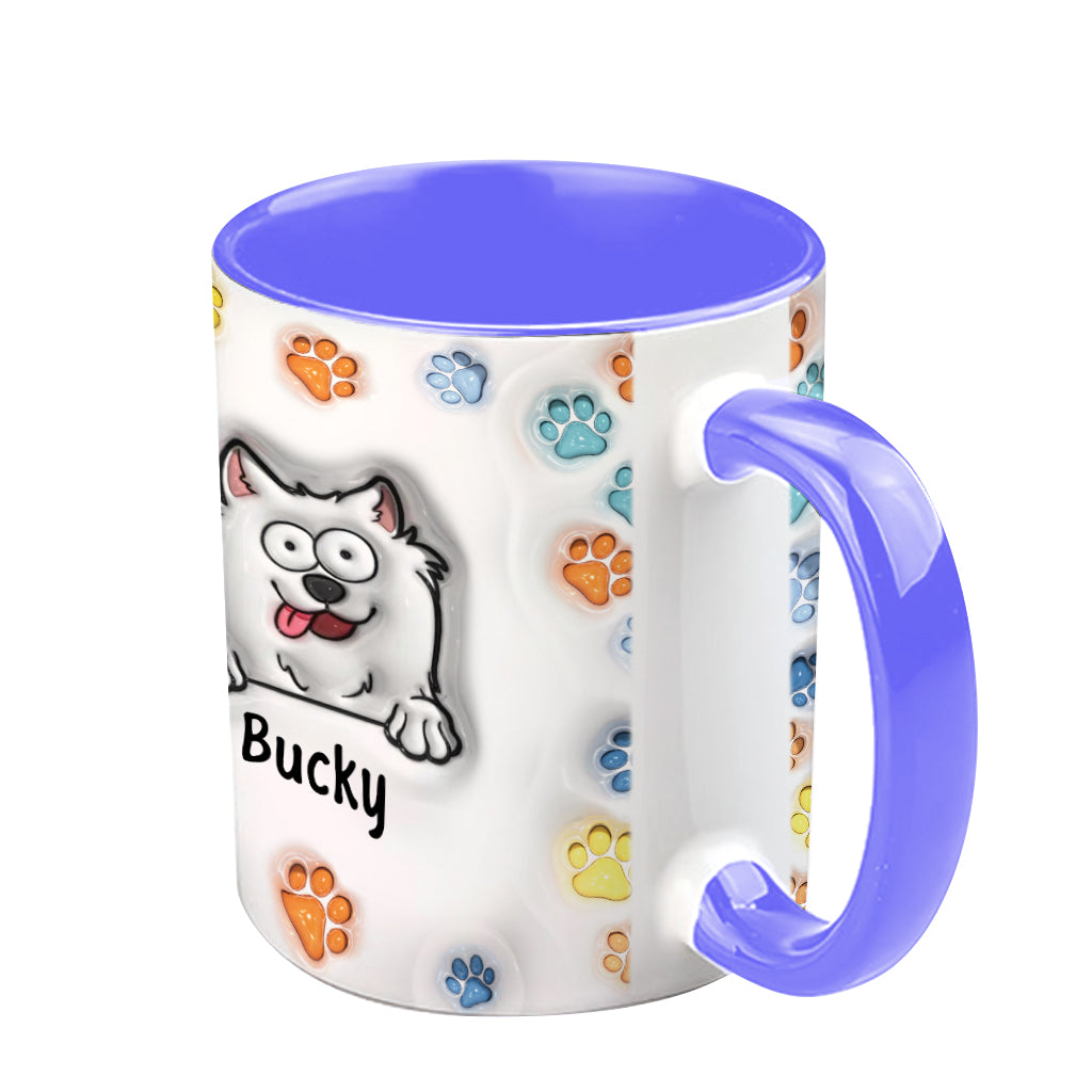 Alles Gute zum Vatertag – Personalisierte Tasse mit Hundemotiv