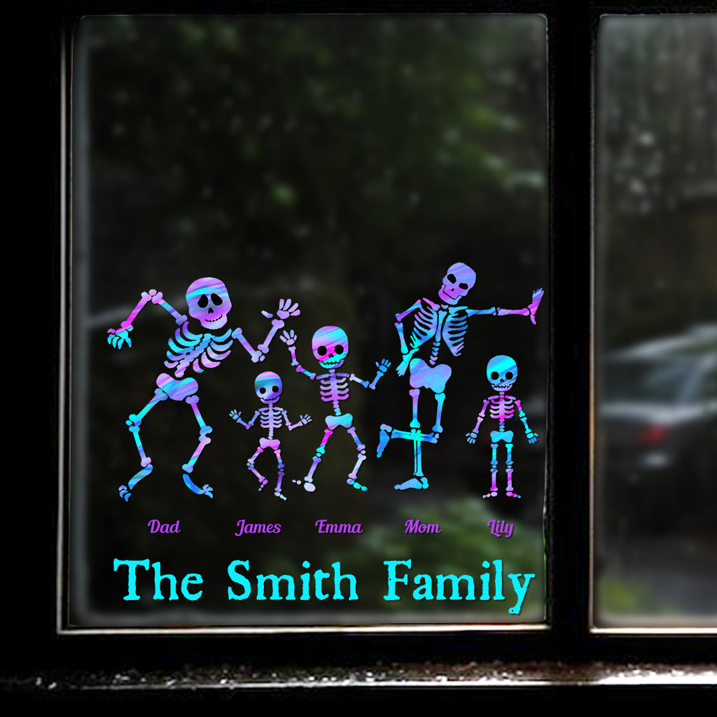 Skeleton Family - Personalized Family Decal Full