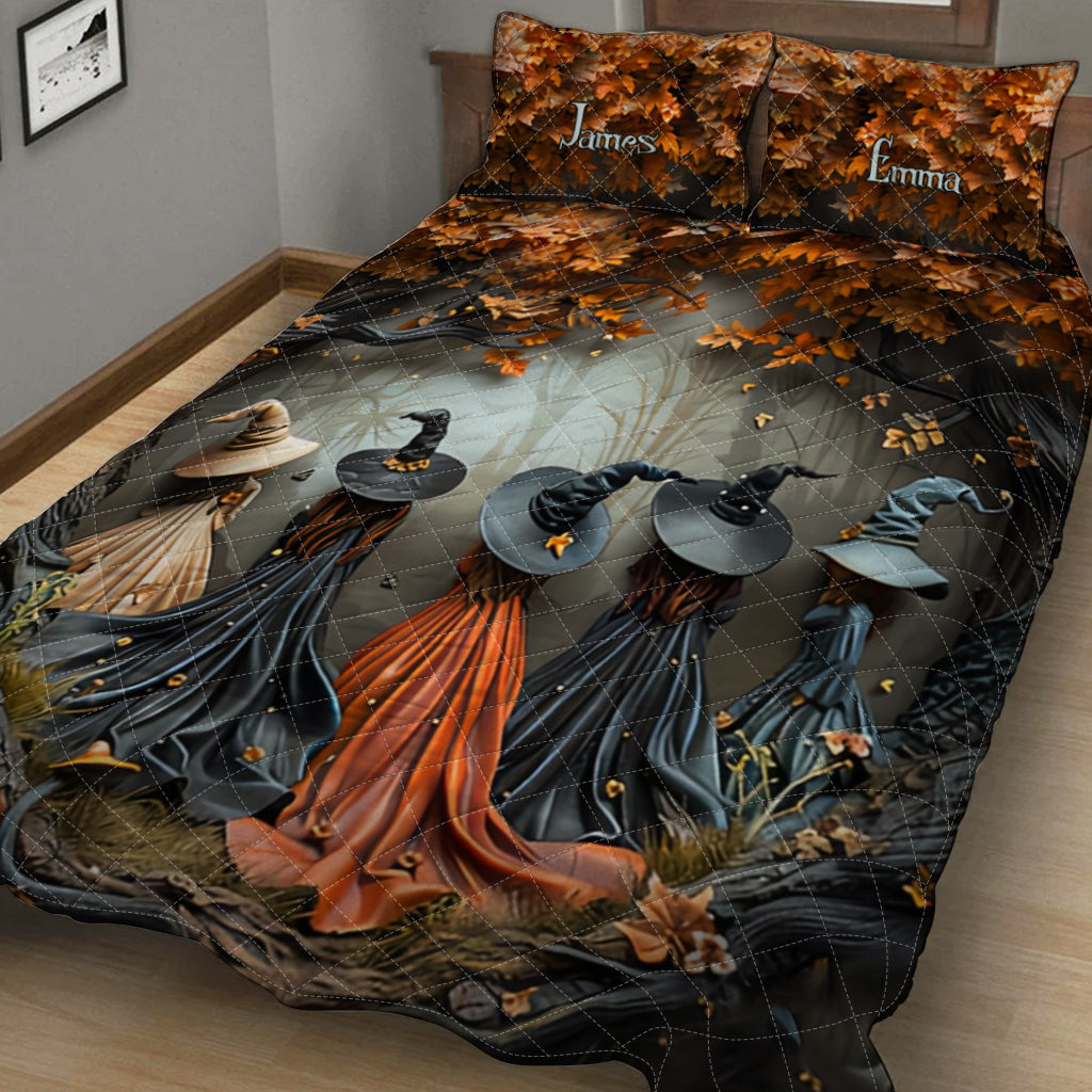 Beautiful Witch - Personalized Witch Quilt Set