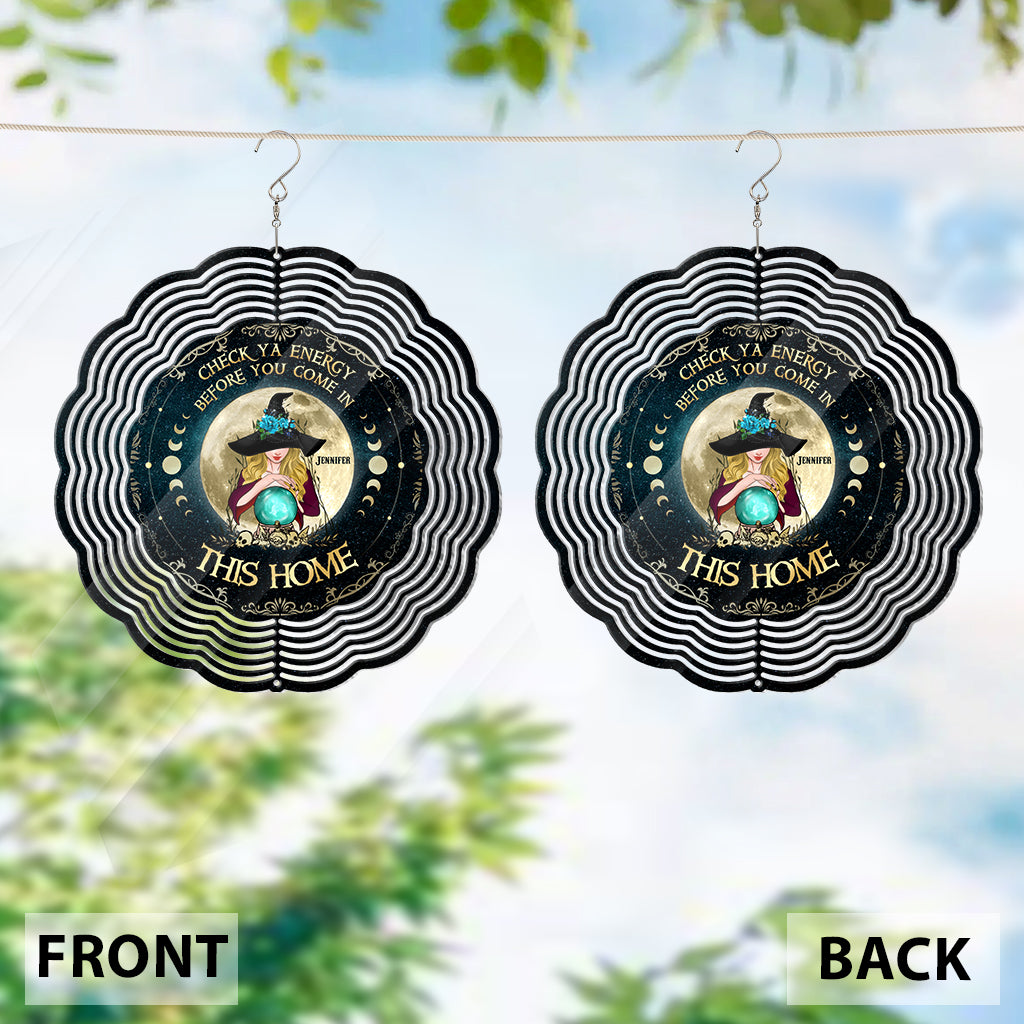 Rauch aus Luft, Feuer und Erde – Personalisierter Hexen-Windspinner
