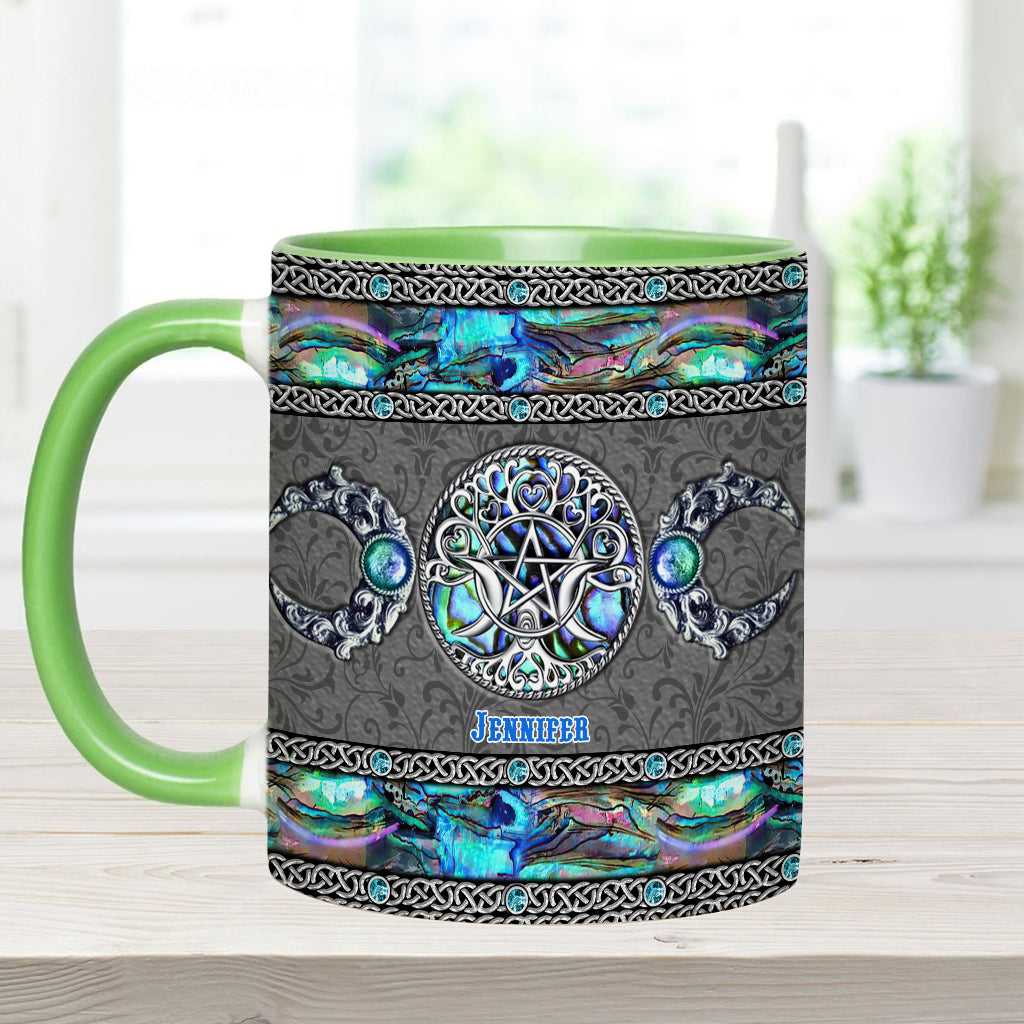 Tripple Moon - Personalized Witch Accent Mug