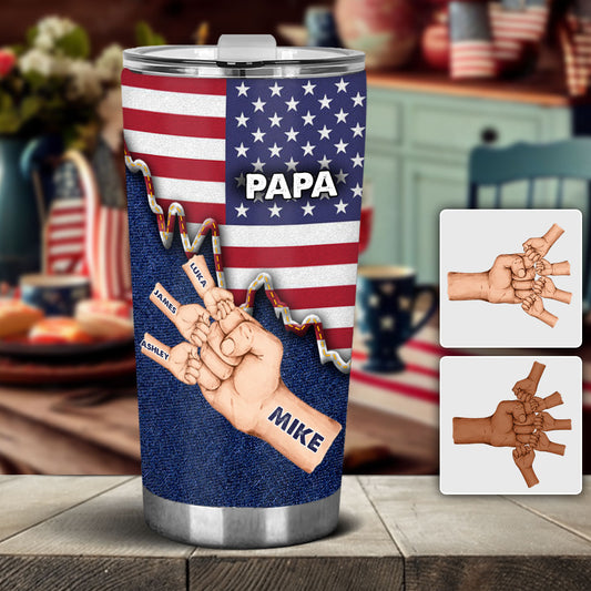 Daddy's Team – Personalisierter Vater-Trinkbecher