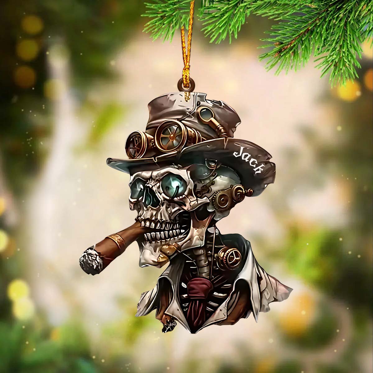 Gruseliger Totenkopf – Personalisierter Totenkopf-Anhänger