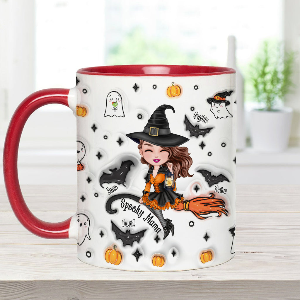 Gruselige Mama - Personalisierte Tasse mit Muttermotiv