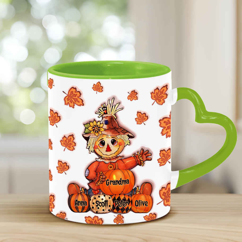 Oma Herbst - Personalisierte Oma Herzgriff-Tasse