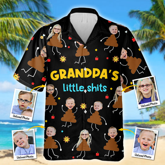 Opas kleiner Scheißer - Personalisiertes Opa-Hawaiihemd