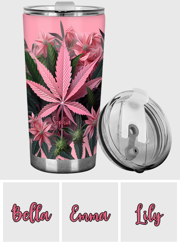 Pink Stoner Chick – Personalisierter Weed-Becher