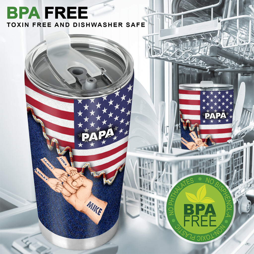 Daddy's Team - Personalized Father Tumbler