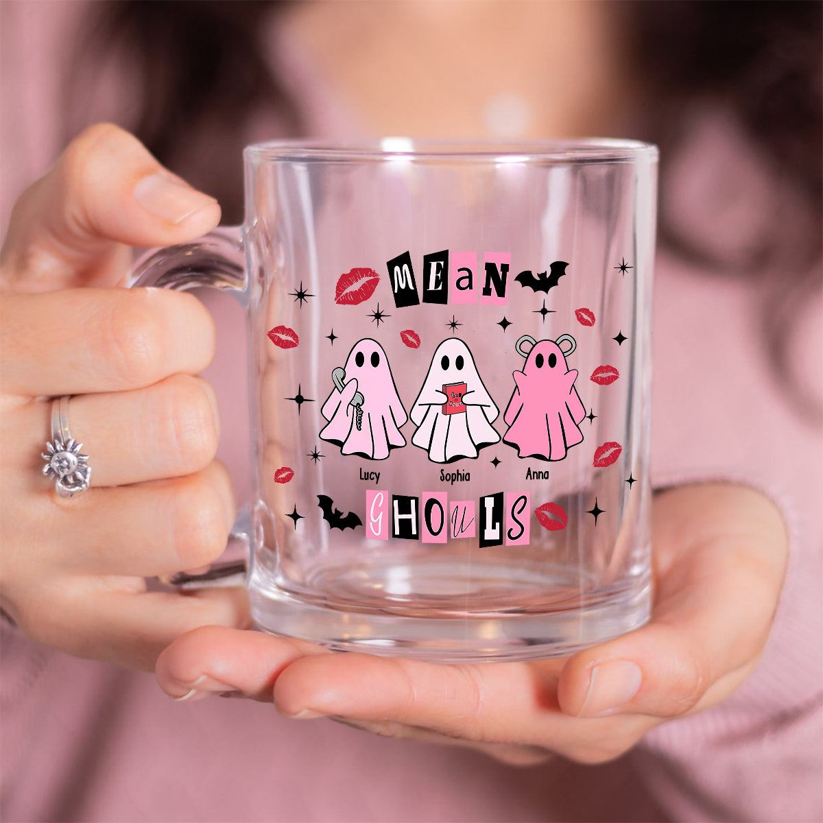 Mean Ghouls - Personalisierter Bestie-Glasbecher