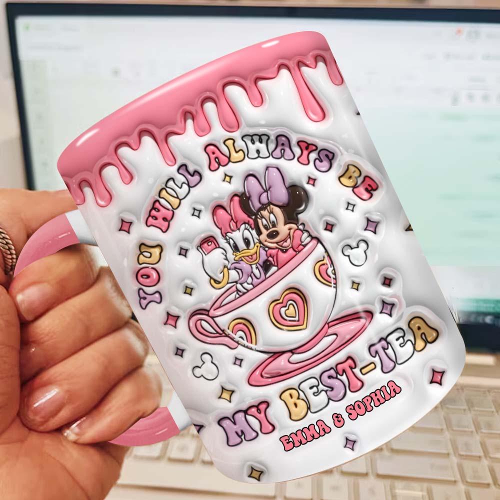 Du wirst immer meine Beste sein – Personalisierte Tasse mit dem Aufdruck „Beste Freundin“