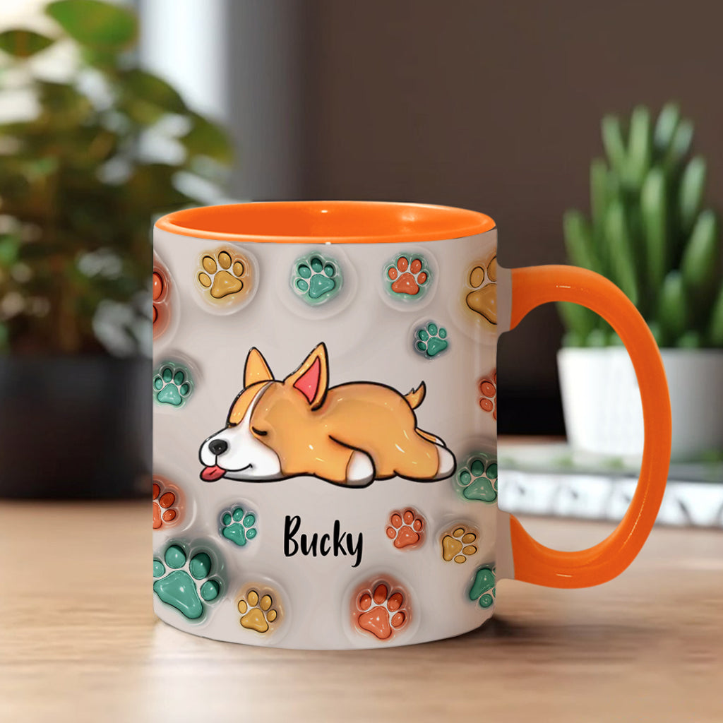 Best Dog Mom Ever - Personalized Dog Accent Mug