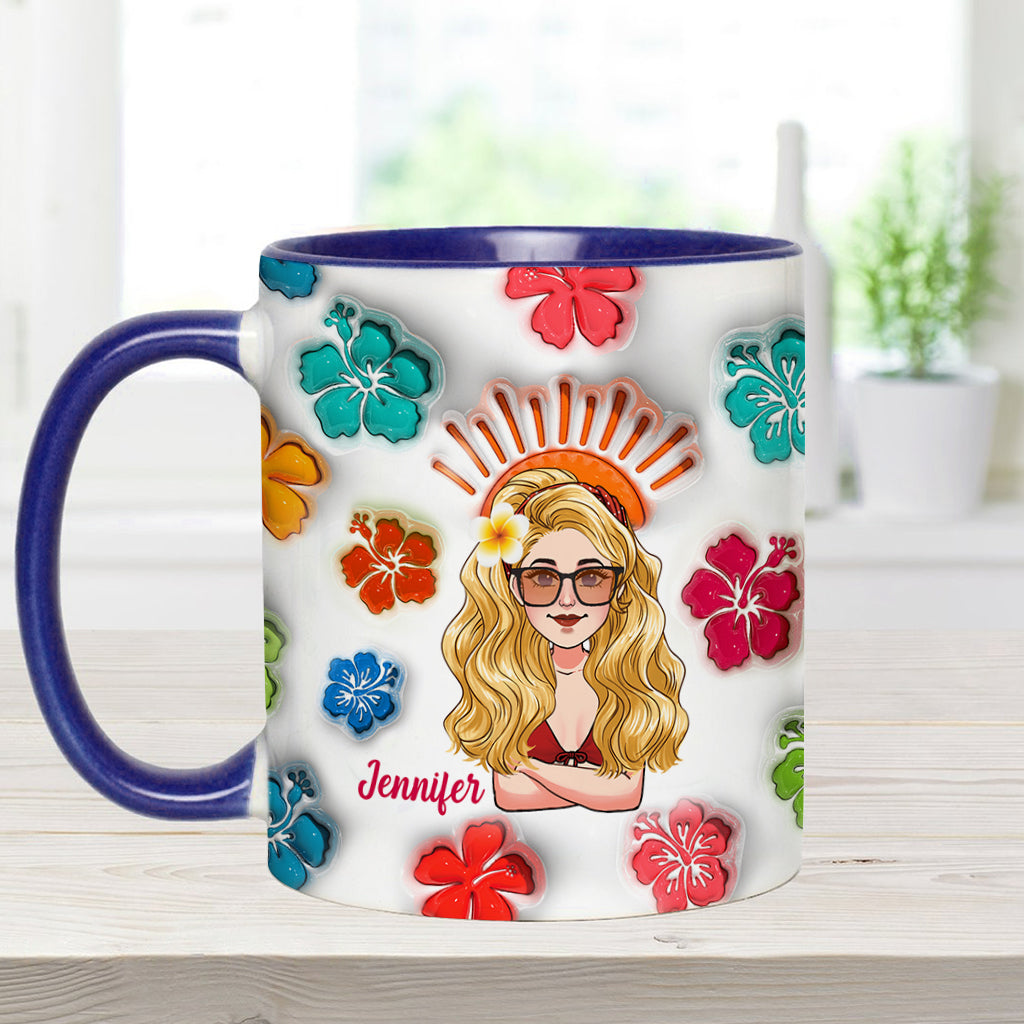 Sommerfeeling – Personalisierte Tasse für Meeresliebhaber