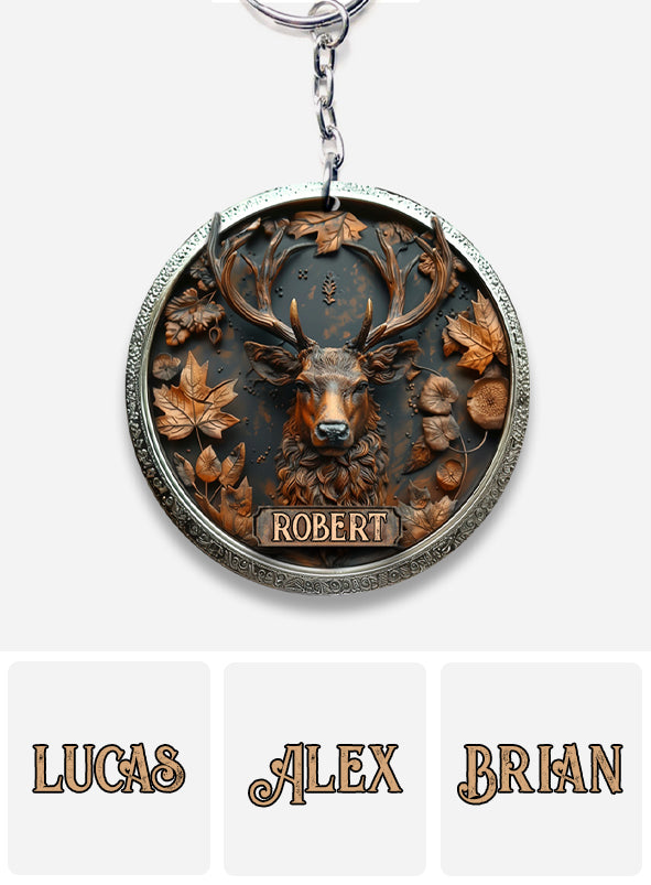 Stunning Deer - Personalized Hunting Keychain