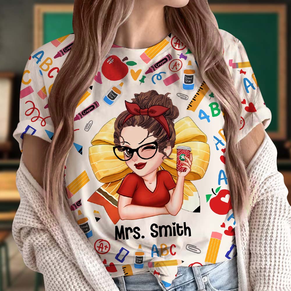 Lehrerleben – Personalisiertes Lehrer-T-Shirt