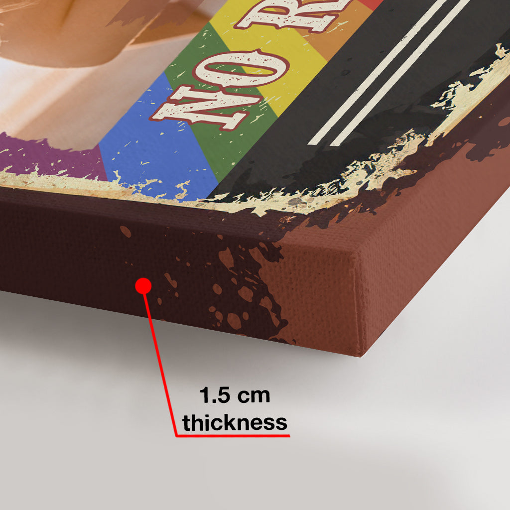 Ich gehöre dir – Keine Rückgabe oder Rückerstattung – Personalisierte Leinwand und Poster zur Unterstützung der LGBTQ+-Community
