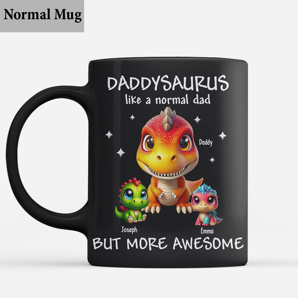 Daddysaurus Grandpasaurus 3D-Dinosaurier - Personalisierte Vatertasse